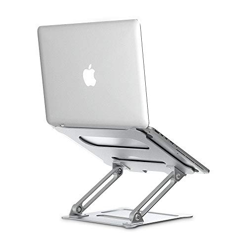 Laptop Notebook Stand,Elekin Foldable Laptop Stands Adjustable Notebook Holder Aluminum Laptop Riser Ergonomic Desktop Holder for Tablets, ipad, Notebook, MacBook Up to 17”