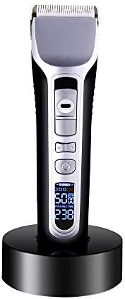 LUBANF Barber Electric Hair Clipper Rechargeable Hair Trimmer Titanium Ceramic Blade LCD Display Salon Men Hair Cutting Machine
