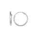 Children's 14K White Gold Hoops Endless Baby Hoop Earrings 10 Mm