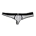 Zacoo Men Sheer Mesh Brief Size L Color White