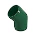 FORMUFIT 1” 45 Degree Furniture Grade PVC Fitting in Green, Made in USA, UV-Resistant, Impact-Proof, 1.315” Actual Socket Diameter (Pack of 4) - F00145E-GR-4