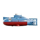 Xinrimoy Mini RC Submarine Toy, Remote Control Boat