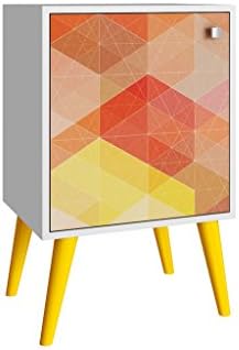 Side Table with Yellow Legs