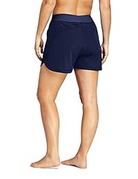 Pantalones cortos de natación para dama, talla grande, cintura cómoda, 5.0 in
