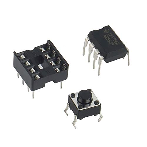 DIY NE555 Oscillator Buzzer Electronic Tone Generator LED Kit 8R 0.25W Speaker Environmentally Friendly Materials - Thumbnail 3