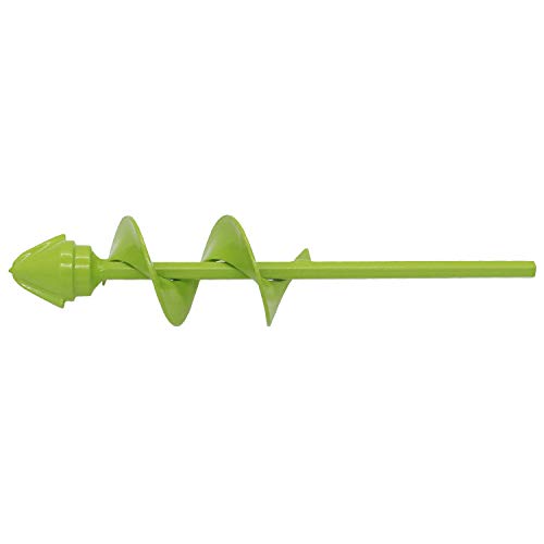 UGarden Bulb & Bedding Plant Auger, with Garden Genie Gloves, Garden Plant Flower Bulb Auger 2" x 9" Rapid Planter, Non-Slip Hex Drive fits Any 3/8-inch Drill. (3 Circles)