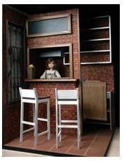 F/S Furnished Miniature dollhouse 1/6 consolidated House left From JAPAN