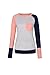 Naier Women T Shirt Top Long Sleeve Color Splicing For Leggings Jeans (M, Pink)