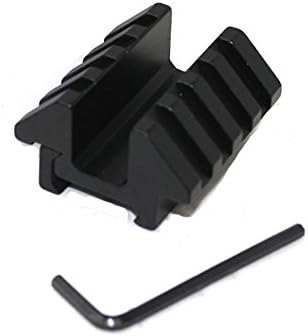 Hellosam Tactical Dual Side 45 Degrees Offset Scope Mount 20mm Weaver Picatinny Rail 4 Slot