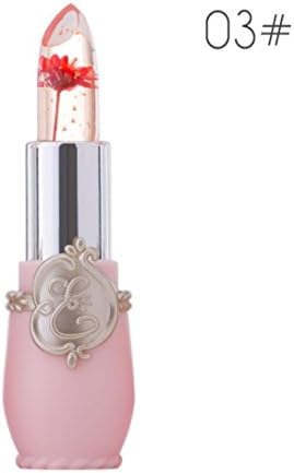 Start Official Waterproof Flower Jelly Moisturizer Temperature Color Change Lipstick Gold foil Lip gloss (PINK #3)