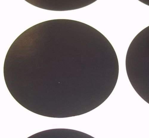 Pack of 200 Large 63mm Round/Circles/Circular Colour Code Dots Blank Price Stickers Sticky Labels - Choose Your Colour/s (Black)
