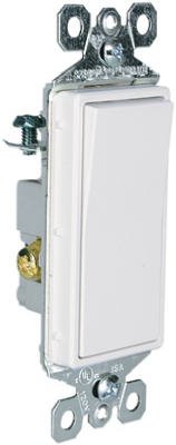 Pass & Seymour TM873WCC10 3-Way Decorator Wall Switch, 15A, White - Quantity 10