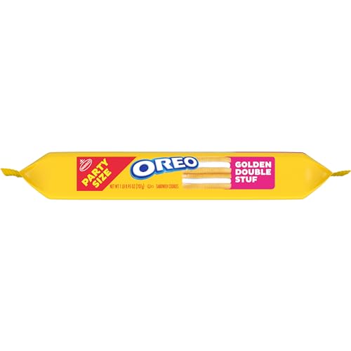 OREO DOUBLE STUF GOLDEN SANDWICH COOKIES, PARTY SIZE, 24.95 OZ