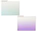 Decorative File Folders in Ombre Colors, Letter Size (9.5 x 11.5 Inches, 12-Pack)