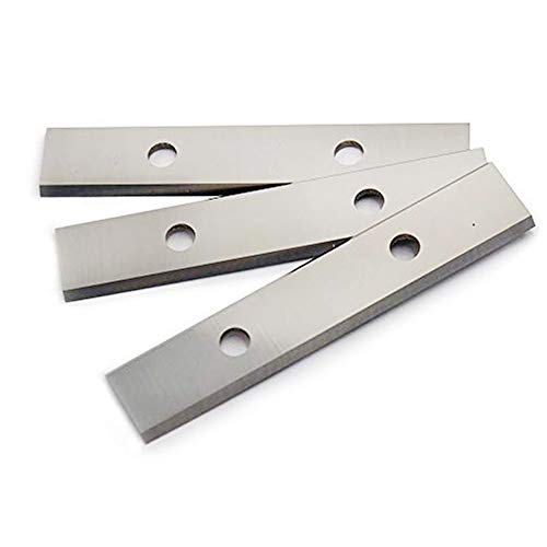 OSCARBIDE 2-3/8 inch Carbide Inserts Cutter 60mm 2 Edges Insert Knives Scrapers(60x 12 x 1.5mm) for Woodworking Wood Surfacing Groovers Helical Planer Cutter Heads & Hand Hold Scraper 10pcs - Thumbnail 3