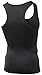 Tesla TM-MUN04-BLK_Small Men's Sleeveless Muscle Tank Top Cool Dry Compression Baselayer MUN04