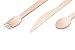 Disposable Wooden Cutlery| Forks, Spoons, Knives| Compostable Utensil Set | 100% Natural and Eco Friendly | Biodegradable| Travel, Camping, Weddings, Parties