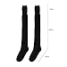 1 Piar Thigh High Socks,Over Knee Socks for Women Girl,Crochet Long Socks Leg Warmer Legging(Black)