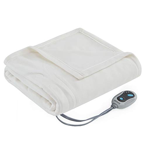 image for Beautyrest- Electric Heated Blanket Throw Super Soft Hypoallergenic Fl