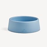 Beco Steady Bowl Small Coastal Blue Recycled Plastic Non-Slip Base