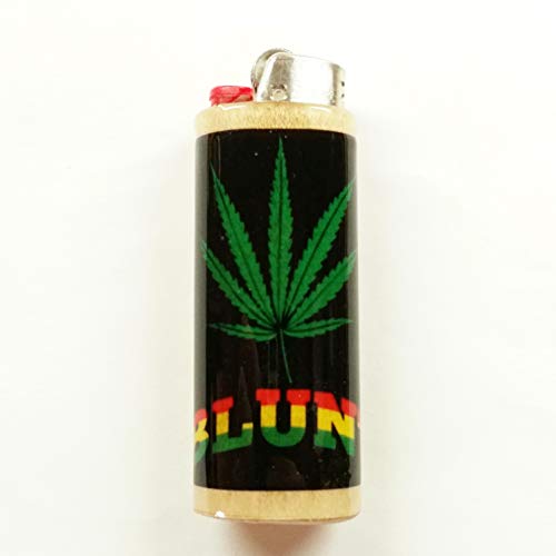 Blunt Lighter Case Weed Marijuana Ganja Holder Sleeve Cover Fits Bic Lighters