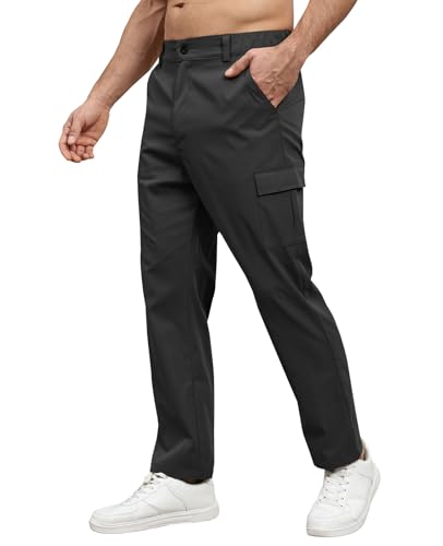 Suwangi Men's Cargo Pants Work Pants Chino Casual Cargo Trousers with Pockets