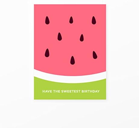 Watermelon Sweetest Birthday Greeting Card