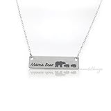 Mama Bear Necklace Bar Necklace Bar Jewelry Mom Necklace Bar Jewelry For Mom Gift Mother's Day Birthday Gift for Mom Mama Bear Necklace