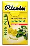 Ricola Herbal Sugar Free Lemon Fresh Mints (Pack of 12)