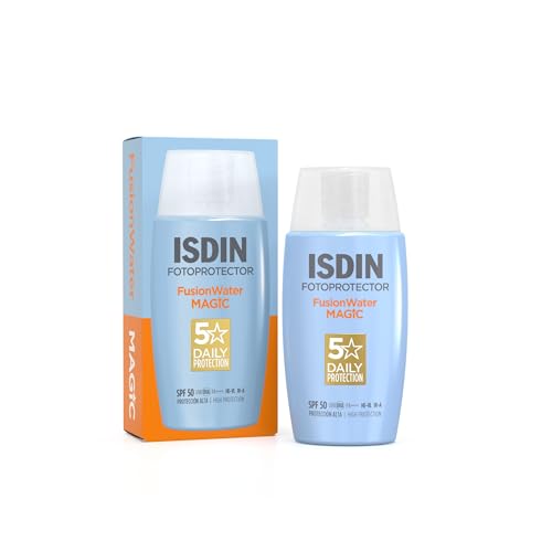 Fotoprotector Fusion Water MAGIC SPF 50, Protector Solar Facial De Uso Diario Ultraligero Y Absorción Inmediata, Crema Solar Que Protege Frente Al Daño Solar Con Tecnología Full Spectrum -50 ml