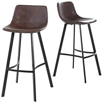 Christopher Knight Home Dax Snake Skin Brown Bar Stool (Set of 2)