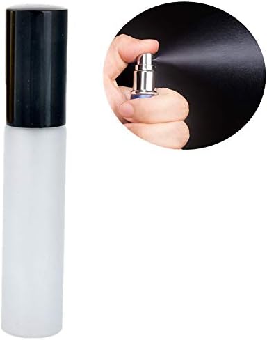 TUANTALL 10ml Perfume Spray Bottle Perfume Fine Mist Bottles Refillable Travel Atomiser Non-Toxic Reusable Leak Proof Bottle black
