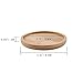 T4U 3 Inch Planter Pot Bamboo Saucer Round Set of 6, Succulent Pot Holder Drainage Tray for Most Small Ceramic Succulent Planters Holding Drainage Water