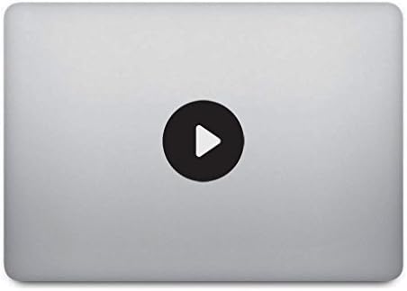 Play Button MacBook Decal - Music Laptop Sticker Skin Apple MacBook Pro Air Mac Removable Vinyl