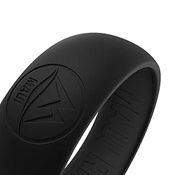 Adventure Black Silicone Wedding Ring For Men