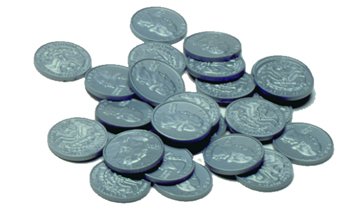 Plastic Coins - Quarters (Set of 100)
