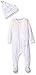 Burt's Bees Baby Unisex Baby Romper and Hat, One Piece Jumpsuit and Beanie Set, 100% Organic Cotton, Fog Watercolor, 0-3 Months