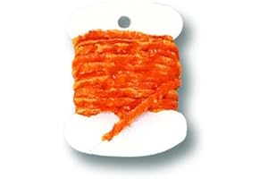 CREATIVE ANGLER Orange Rayon Chenille Fly Tying Thread for Fly Fishing, Fly Tying Material, Essential for Fly Tying Supplies for Fly Anglers, 2 Yards - Medium