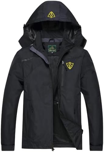 Volcom Men's Wavern Water Resistant Windbreaker Light Jacket Black