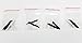 Replacement Propellers for X6 Nano Quadcopter, Estes Proto X, Cheerson CX-10 Rotor Blade Set (Black and White)