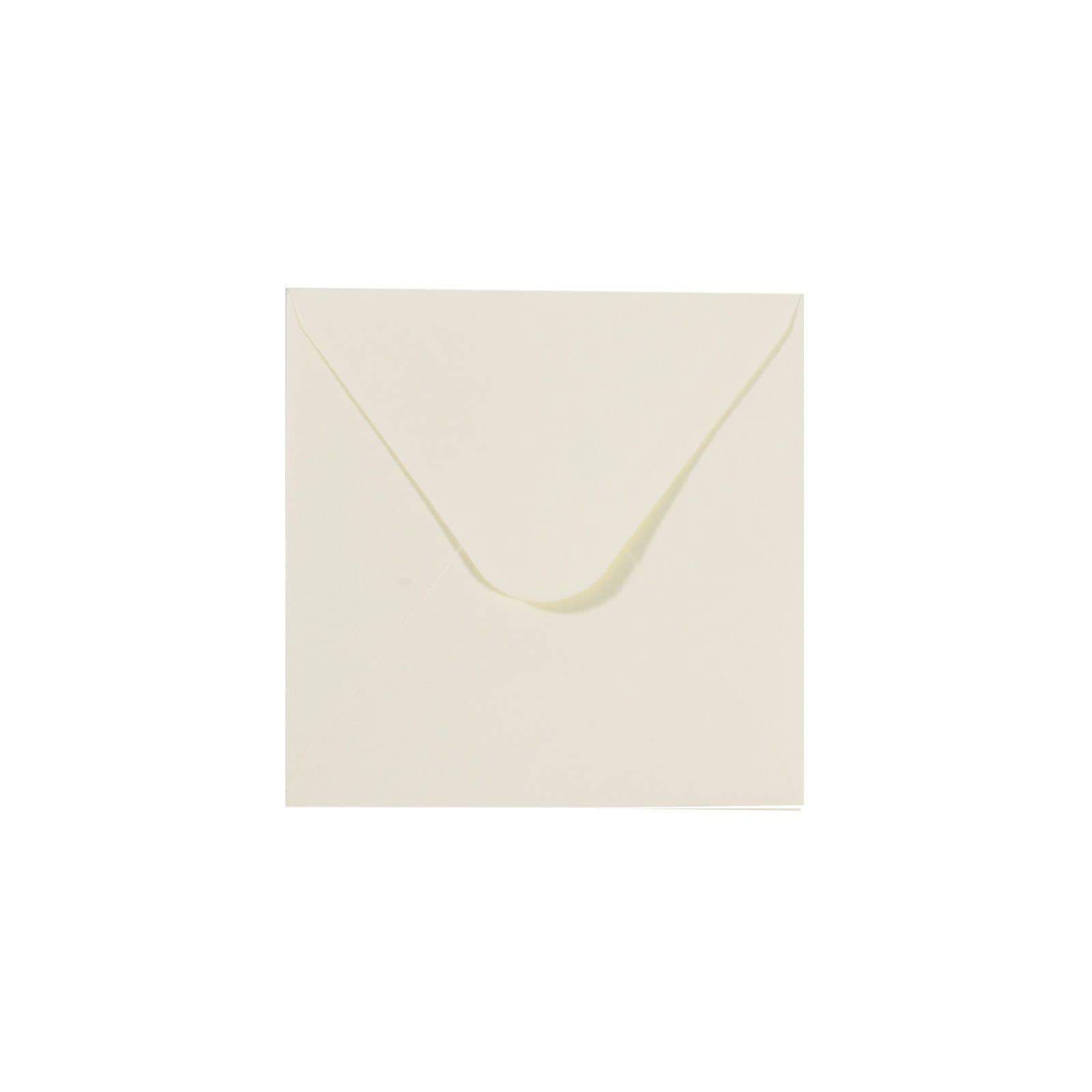 Vaessen Creative Small Square Florence Envelopes for Greeting Cards, Ivory, Set of 25, Matching Cards Available