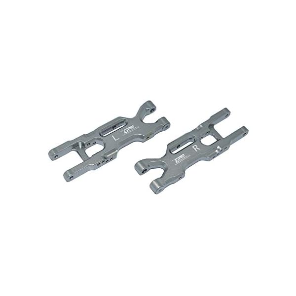 Hrsptudorc Hinterer Unterer Schwenk Arm Aus Metall für LOSI 1/18 -T 2.0 2WD Stadion LKW RC Auto Upgrades Teile, 4