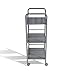 dar Living 3-Tier Cart, Moon Mist