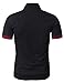H2H Mens Classic Lightweight Giraffe Polo Shirts with Giraffe embroidery BLACK US S/Asia L (JDSK36)