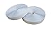 Self Adhestive Hook and Loop Strips Set with Super Sticky Glue Nylon Fabric Fastener White (White, 1