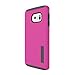 Incipio Dualpro Hard Shell Case with Silicone Core for Samsung Galaxy S6 Edge - Retail Packaging - Pink/Charcoal