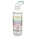 Zak Designs HydraTrak 24oz Water Bottle with Spill-proof Gulp Lid - Track Water Consumption, Clear-Rainbow