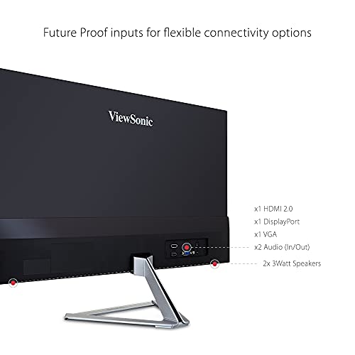ViewSonic VX2476SMHD 24 Inch 1080p Widescreen IPS Monitor with Ultra