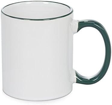 Coralgraph 36 Rim & Handle Colour 11oz Sublimation Mug - Green