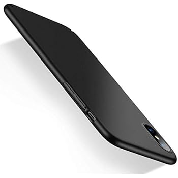 Humixx Ultra Thin iPhone Xs Case/iPhone X Case, Minimalist (Naked Phone Texture) Matte Finish Hard Case With Updated Camera Design, Universal Fit for iPhone Xs(2018)&iPhone X(2017)-Space Black